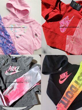 8pc Nike Girls 4T Hoodie & Dri-fit Leggings ~ Sweatshirts NEW
